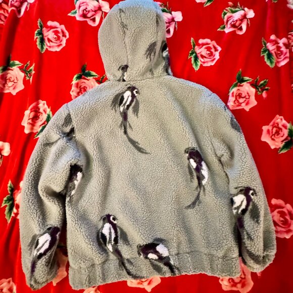 Taylor Swift Speak Now (Taylor’s Version) Koi Fish Sherpa Zip Hoodie M Gray - Picture 9 of 15